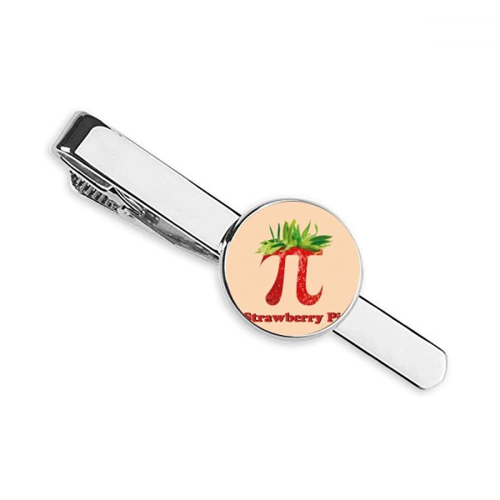 Calculating Mathematical Pi Strawberry Necktie Tie Clip Bar Gift Business Man