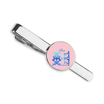 Aquarius Libra Pair Constellation Necktie Tie Clip Bar Gift Business Man