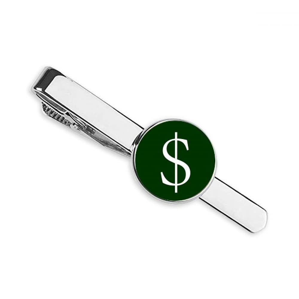 America Currency Symbol US Dollar Necktie Tie Clip Bar Gift Business Man