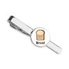 Bread Paragraph Food Read Necktie Tie Clip Bar Gift Business Man view 1
