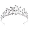 XIXIDIAN Crowns for Women,Silver Wedding Bridal Rhinestone Jewelry Tiaras,Crown Princess Headband Headpiece for Women Girls Birthday Pageant Party Wedding Prom Bridal view 1