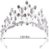XIXIDIAN Crowns for Women,Silver Wedding Bridal Rhinestone Jewelry Tiaras,Crown Princess Headband Headpiece for Women Girls Birthday Pageant Party Wedding Prom Bridal view 2