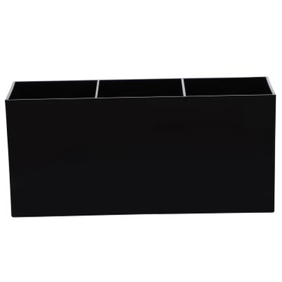 Cabilock 1pc Acrylic Makeup Organizer and Pen Holder Stylish Storage Rack for Brushes and Stationery Lightweight and Practical Desk Accessory for