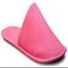CHOCHILI Pink 10 Pairs Fabric Packed Disposable Color Hotel Slippers for Airbnb Spa Salon Party Wedding Guests - US Men Women Size 8-10 view 2