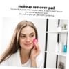 5pcs Makeup Removing Powder Puff Wash Cloth Pads Make up Sponges Reusable Round Makeup Sponge Facial Cleansing Sponge Face Wipes Fiber Sponge Cleansing Cotton Washable view 3