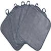 BloomSesame Makeup Remover Cloths for Face, Eye, Lips - Reusable Makeup Remover Pads Soft Microfiber Facial Cleansing Cloths 8 x 8 inch 6 Pack (Gray) view 1