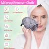 BloomSesame Makeup Remover Cloths for Face, Eye, Lips - Reusable Makeup Remover Pads Soft Microfiber Facial Cleansing Cloths 8 x 8 inch 6 Pack (Gray) view 2