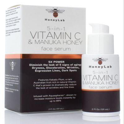 5 in 1 Vitamin C & Manuka Honey Face Serum 2 Fl Oz (59mL)