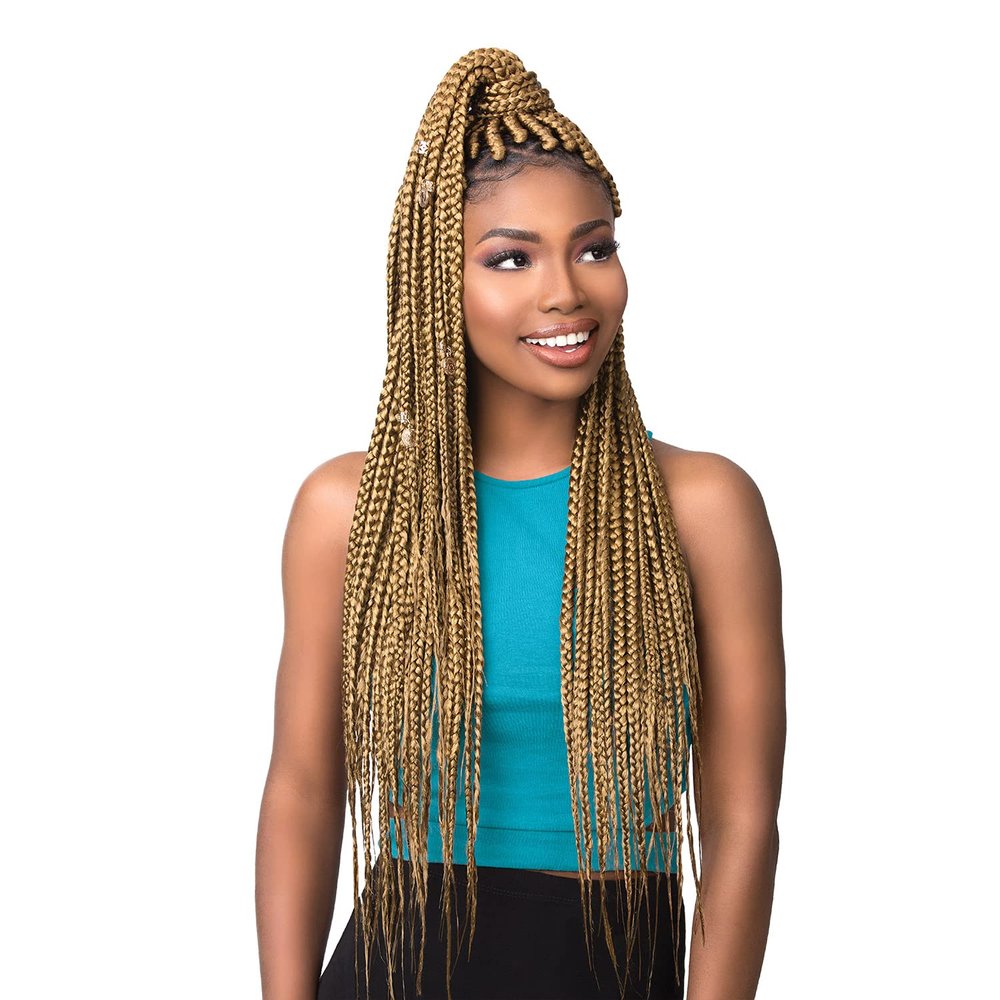 XPRESSION Sensationnel Synthetic Hair Braids 3X Ruwa Pre-Stretched Braid 24" (7 Packs, SM30/27)