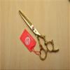 Hair Cutting Scissors, 2Pcs 6'' 17.5cm Golden 440C Professional Human Hair Scissors Hairdressing Shears Cutting + Thinning Shears Dragon Carving Z9005 BY KKZY (Color : 2Pcs Add Case) view 4