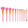 MIPPER 14 Pcs Candy Color Makeup Brushes Set Pro Eye Shadow Eyelash Concealer Powder Foundation Blending Cosmetic Brush Kit (pink+orange) view 1
