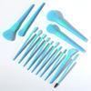 MIPPER 14 Pcs Candy Color Makeup Brushes Set Pro Eye Shadow Eyelash Concealer Powder Foundation Blending Cosmetic Brush Kit (light blue) view 2