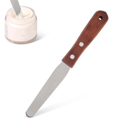 Stainless Steel Wax Applicator Wooden Handle Reusable Waxing Sticks for Home