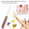 Stainless Steel Wax Applicator Wooden Handle Reusable Waxing Sticks for Home view 2