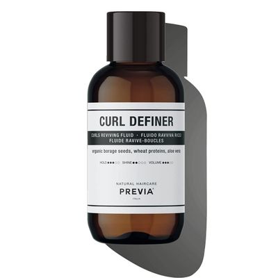 PREVIA Curl Definer Hydrating Serum for Curly Hair  Vegan Oil for Frizz Control, Moisturizing & Enhancing Curls  Sulfate-Free, Paraben-Free,Natural Ingredients for Soft, Shiny,Bouncy Curls 3.38 oz