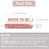 Bridal Shower Favors for Guests Bulk - Set of 24 Rose Gold Bride Squad Nail Files, Brides Squad Emery Board - Shower Favors, Wedding Emery Board (24BSQ) view 3