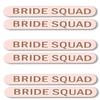 Bridal Shower Favors for Women - Set of 6 Rose Gold Bride Squad Nail Files, Brides Squad Emery Board - Bridal Shower Favors, Wedding Emery Board (6BSQ) view 1