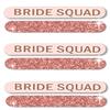 Bridal Shower Favors for Women - Set of 6 Rose Gold Bride Squad Nail Files, Brides Squad Emery Board - Bridal Shower Favors, Wedding Emery Board (6BSQ) view 2