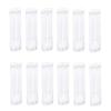Healthcom 100 Pcs 5ml 5g Clear Empty Deodorant Containers Oval Lip Balm Tubes Twist-up Filling Stick Refillable Plastic Deodorant Tube Cosmetic Deodorant Bottles for DIY Homemade Lipstick Crayon Chapstick,Clear view 1