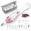 36-Piece Professional Manicure Pedicure Kit-Cordless Electric Nail File Kit,20000RPM, 11Pcs Bits,4 Speed,Rechargeable Pedicure Tool for Feet,Hand Foot Care Nail Drill Tool for Nail Grind Trim Polish view 1