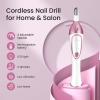 36-Piece Professional Manicure Pedicure Kit-Cordless Electric Nail File Kit,20000RPM, 11Pcs Bits,4 Speed,Rechargeable Pedicure Tool for Feet,Hand Foot Care Nail Drill Tool for Nail Grind Trim Polish view 3