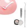 Depslee Ingrown Toenail Corrector Strips, Silicone Nail Pads Kit, painless toenail patch professional toenail treatment tool, improve the ingrown toenail (50 PIECE NAIL PADS SET) view 1