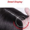 10" Short Straight Silk Base Human Hair Topper Add Extra Hair Volume 4.7x5.1" Women Toupee Human Hair Clip in Hairpieces Topper Hair Pieces for Women with Thinning Hair(Natural Black) view 4