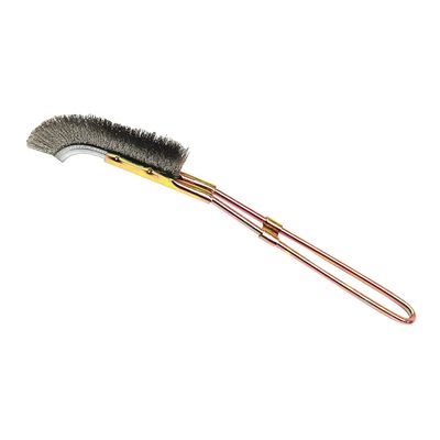 Yoshikawa Sangyo 42661 Gold Handle Channel Brush, Hair Length 0.6 inches (15 mm), Curved Wire
