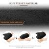 SATINIOR 4 Packs Self Tanning Mitt Applicators Double Sided Sunless Tanning Mittens Reusable Applicator Mittens Tanner Gloves with Thumb(Black) view 3