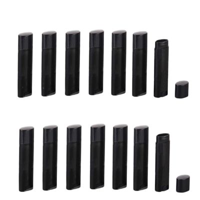 Healthcom 100 Pcs 5ml Empty Deodorant Containers Oval Lip Balm Tubes Twist-up Filling Stick 5g Refillable Plastic Deodorant Tube Cosmetic Deodorant Bottles for DIY Homemade Lipstick Crayon Chapstick(Black)