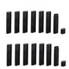 Healthcom 100 Pcs 5ml Empty Deodorant Containers Oval Lip Balm Tubes Twist-up Filling Stick 5g Refillable Plastic Deodorant Tube Cosmetic Deodorant Bottles for DIY Homemade Lipstick Crayon Chapstick(Black) view 1