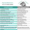 10 Professional Hair Clipper Guards Cutting Guides Compatible with Most Wahl Clippers with Organizer, Color Coded Clipper Combs Replacement - 1/16" to 1" view 2