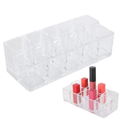 01 Cosmetic Makeup Organizer, Open Design 10 Space Storage Exquisite Workmanship Acrylic Lipstick Organizer with Women for Lipstick for Brushes Bottles