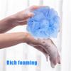 10 Pcs Bath Loofah Shower,Small Mesh Sponge Pouf Colorful Exfoliating Scrubber for Kids Women Men Body Wash,Random Color view 2