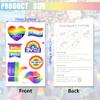 10 Sheet Pride Rainbow Tattoo Sticker Temporary Tattoo Gay Pride Parade Body Painting Party Celebration Personality Decoration Party Supplies view 2
