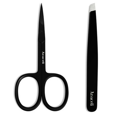 Araceli Beauty Precisin Duo: Stainless-Steel Scissor and Tweezer