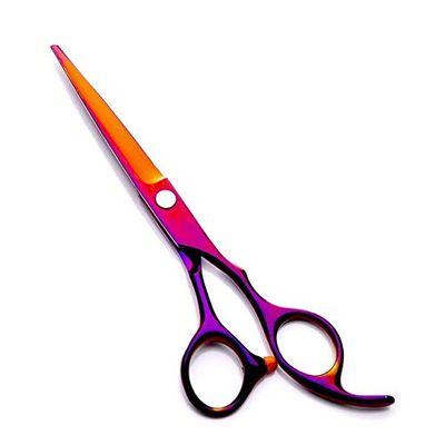 Hair Cutting Scissors, 1pc Professional Hairdressing Scissor Hair Scissors Hair Cutting Scissors Kit Hair Straight Thinning Scissors Barber Salon Tools BY KKZY (Color : Pink)