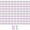 100 Pieces 3g Empty Clear Plastic Sample Containers with Purple Lids Cosmetic Jars with 5 Pieces Mini Spatulas by Accmor view 1