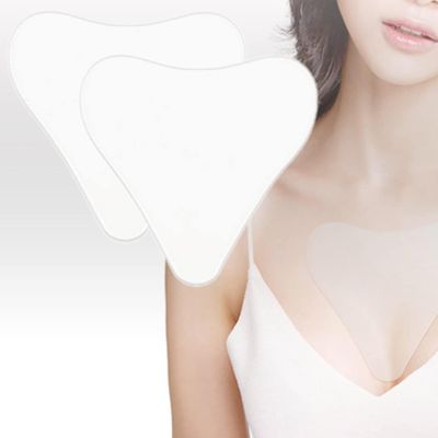PHCOMRICH 2 PACKS Chest wrinkle pads, 100% Medical Grade Silicone Decollette Pads for Prevent and Eliminate Chest Wrinkles Anti-Aging Pads Women