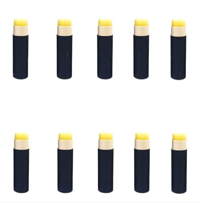 Healthcom 10 Pack 15ml Paperboard Lip Balm Tubes Kraft Paper Lipstick Tube Cardboard 0.5 Oz Empty Deodorant Container Solid Perfume Tube Cosmetic Box for DIY Chapstick Deodorant Crayon(Black)