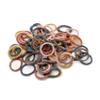 manxiangjiaju 100 Pieces Hair Ties for Thick and Curly Hair,Rubber Hair Bands for Ponytail,Cotton Seamless Hair Bands,Elastic Ponytail Holders 100 Count (Pack of 1) view 1