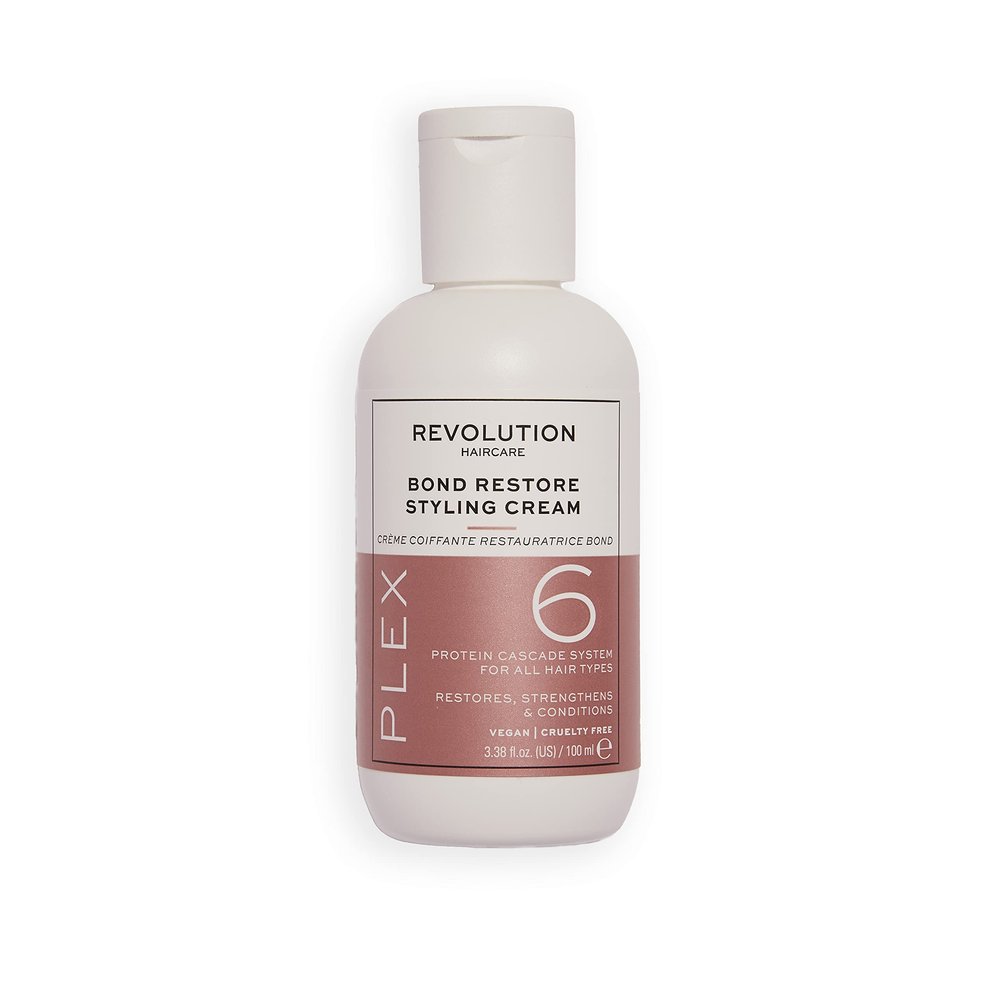 Revolution Haircare Plex 6 Bond Restore Styling Cream, Restores Color, Anti Frizz Hair Product, Vegan & Cruelty Free, 100ml