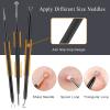 Boxoyx Pimple Popper Tool Kit - 6 Pcs Blackhead Remover Comedone Extractor Tool Kit with Metal Case for Quick and Easy Removal of Pimples, Blackheads, Zit Removing, Forehead, Facial and Nose(Black) view 4