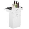 SSLine Beauty Salon Storage Cabinet, Hair Styling Barber Station w/ 2 Drawers 1 Cabinet and 6 Hair Dryer Holders, Lockable Styling Station Beauty Equipment Salon Spa Equipment Set view 1