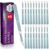 MyMed Disposable Scalpel Blades| #23 Sharp Carbon-Steel Blades | Pack of 20| Sterile Individual Pouches| for Dermaplaining, Podiatry, Crafts & More view 1