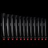 SOLUSTRE 120pcs Lengthened Fake Nails for Creative Nail Art Display Manicure Decals Transparent Pieces for Designs and Salon Use view 2