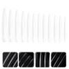 SOLUSTRE 120pcs Lengthened Fake Nails for Creative Nail Art Display Manicure Decals Transparent Pieces for Designs and Salon Use view 3