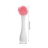 Alvinlite Manual Facial Cleaning Brush, Silicone Facial Scrubber 2-in-1 Face Brush Mask Mixing Stick for Skin Care(Pink) view 4