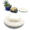Big Round Ceramic Soap Dishes For Bar Soap With Drain, Handmade Bathroom Accessories view 2
