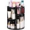 Cq acrylic Rotating Makeup Organizer for Vanity,Adjustable Spinning Organizer and Make up Organizers for Counter,Lazy Susan Bathroom Organizer for Beauty Product,Skin Care,Perfume Organizer,Black view 1